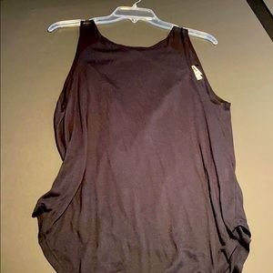 Haute Hippie Backless Black Tank